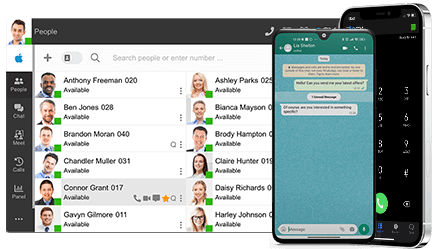 Screenshot 3CX WhatApp Integration